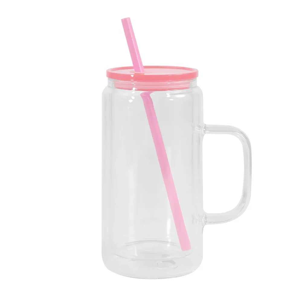 20oz Snowglobe Tumbler with Handle Custom