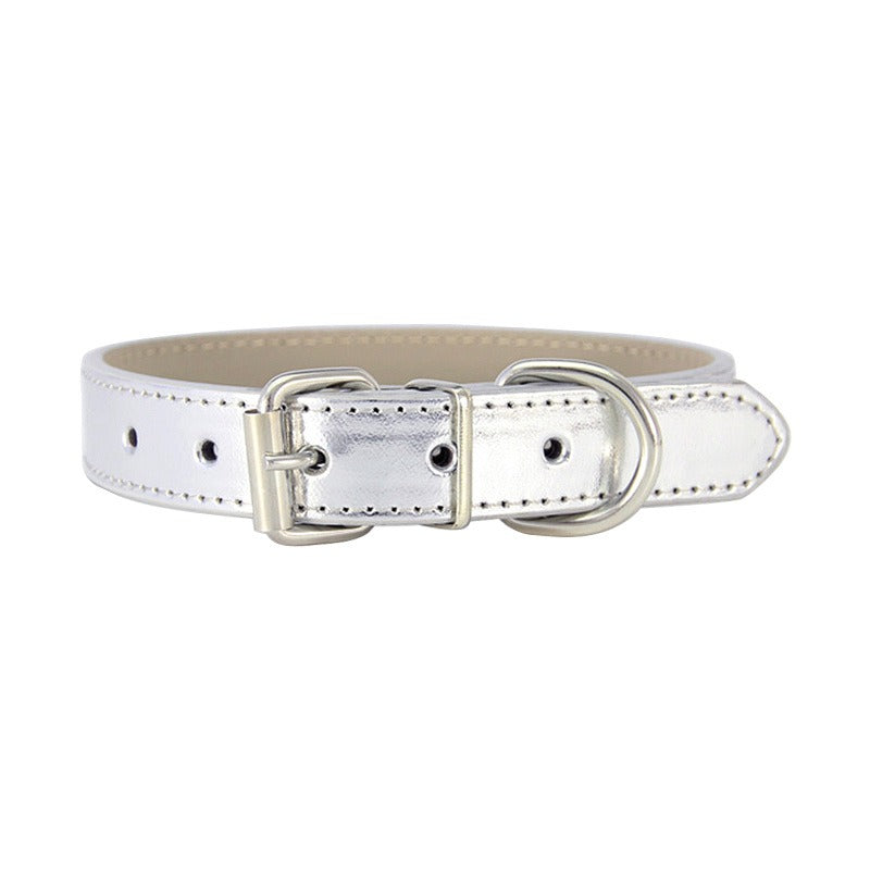 Glossy PU Leather Pet Collar