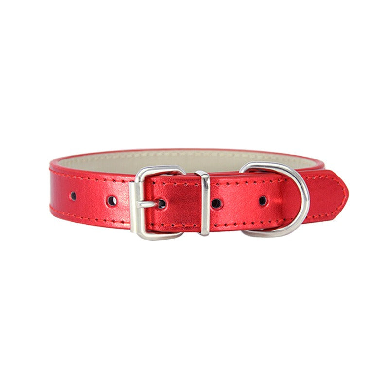 Glossy PU Leather Pet Collar