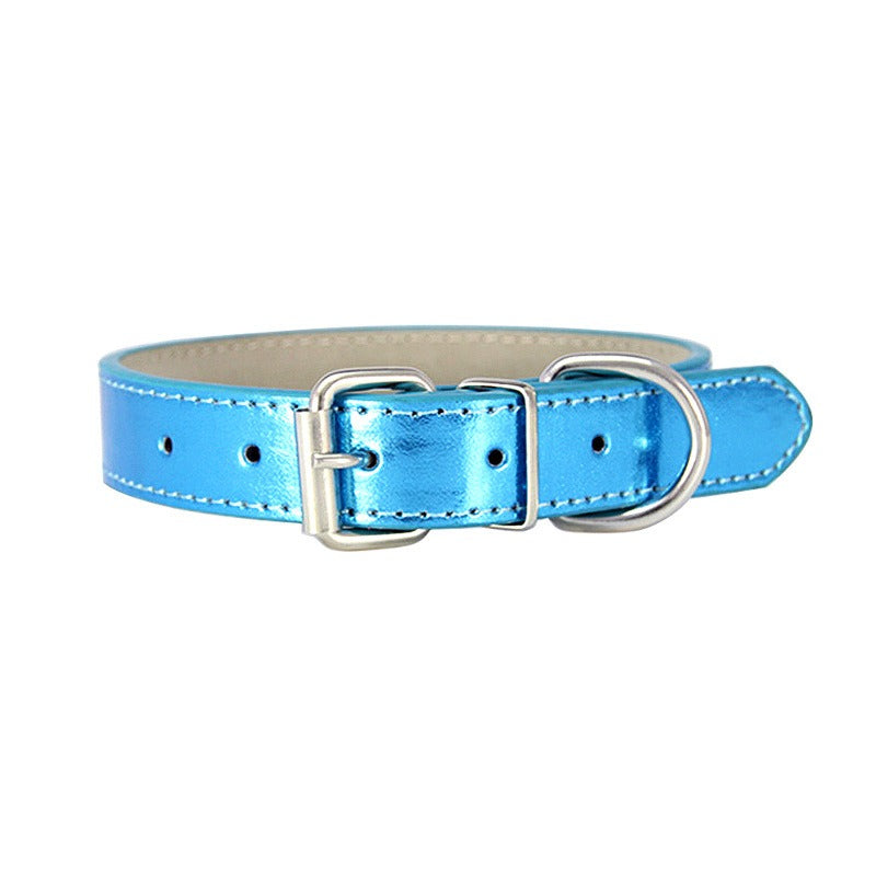 Glossy PU Leather Pet Collar