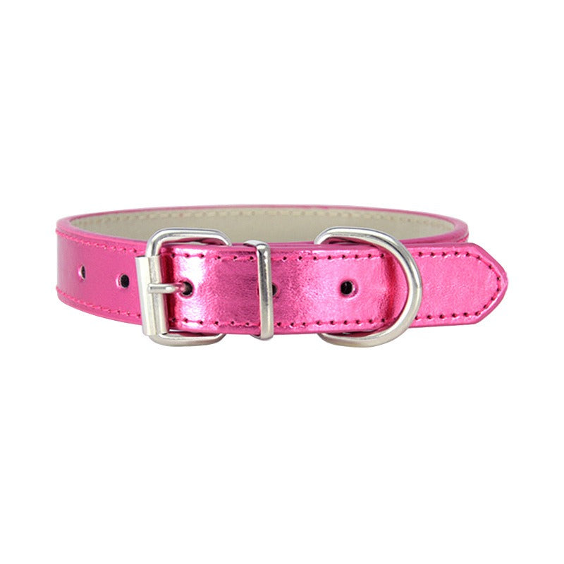 Glossy PU Leather Pet Collar