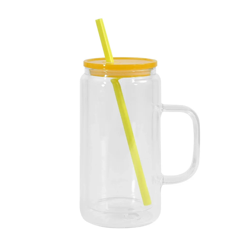 16oz Snowglobe Tumbler with Handle Custom