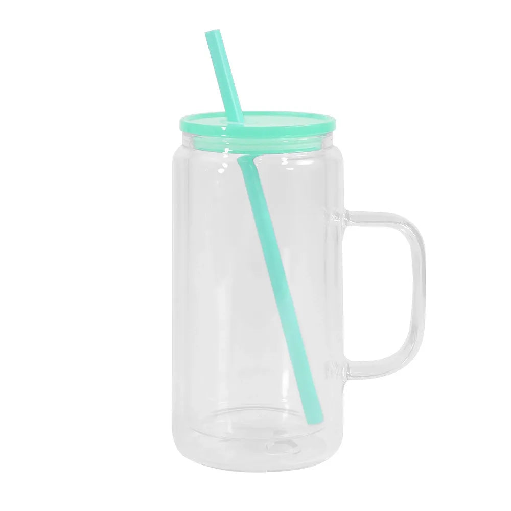 16oz Snowglobe Tumbler with Handle Custom