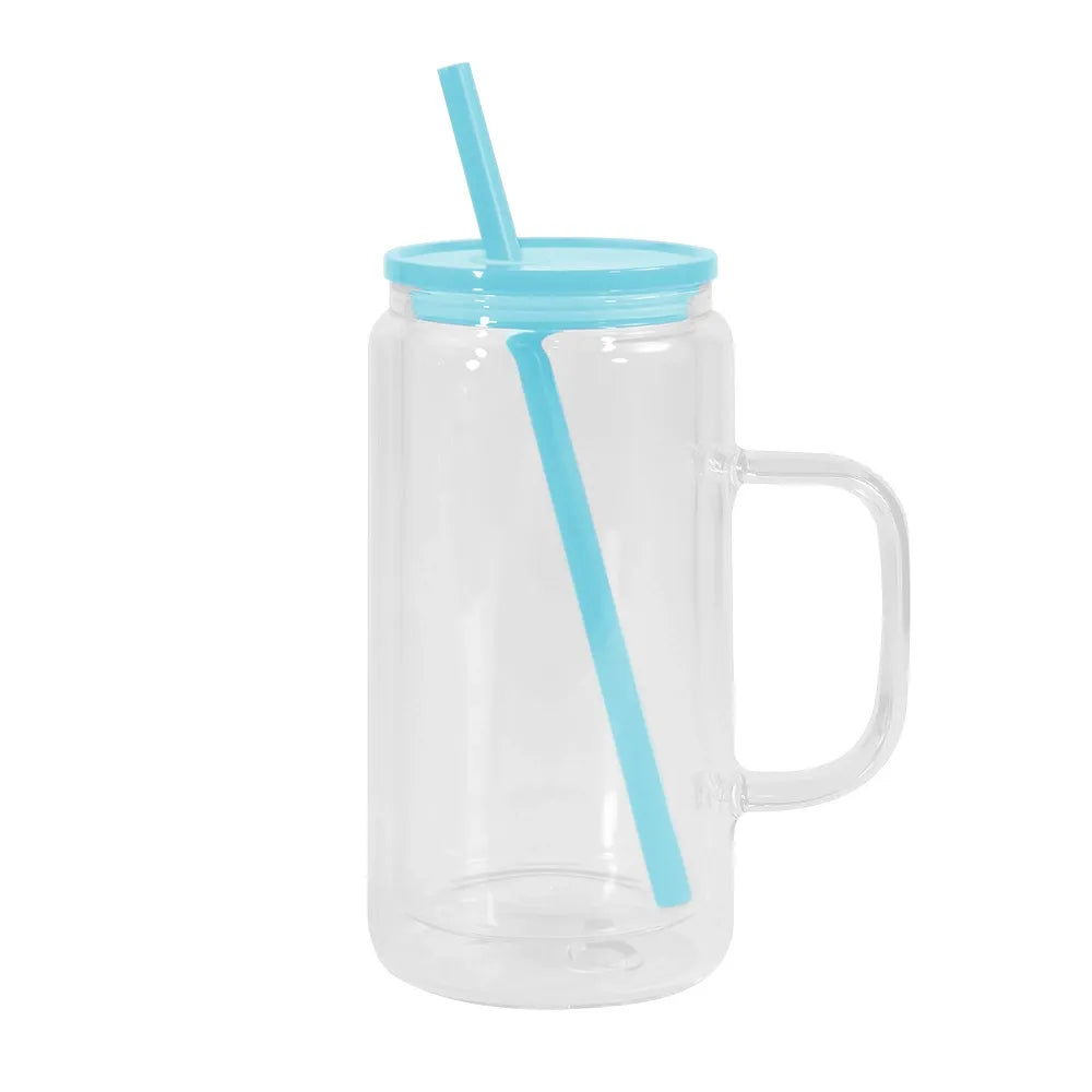 16oz Snowglobe Tumbler with Handle Custom