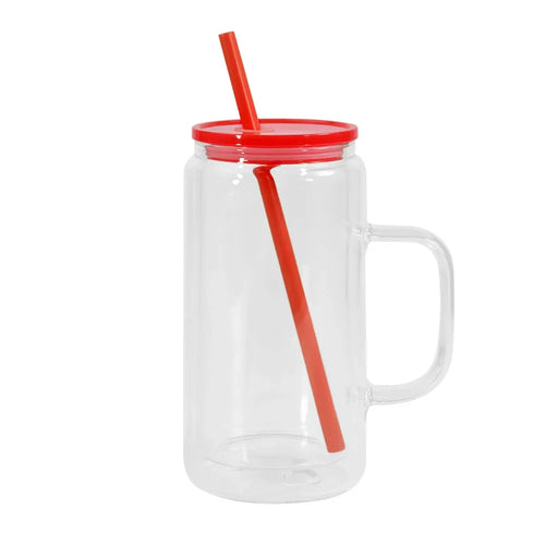 20oz Snowglobe Tumbler with Handle Custom